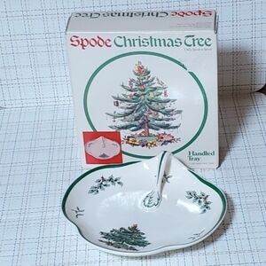 Spode Christmas Tree Handled Tray